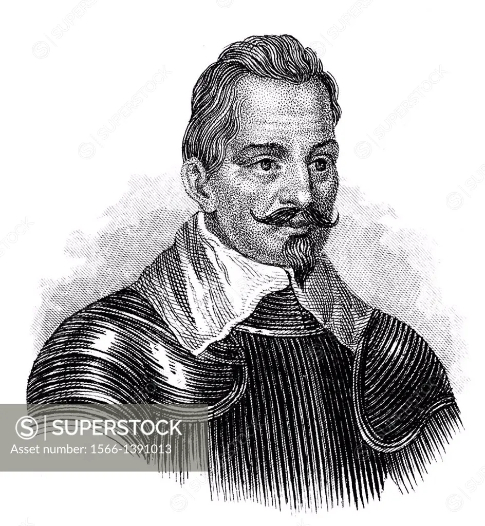 Wallenstein or Albrecht Wenzel Eusebius von Waldstein, 1583 - 1634, Duke of Friedland and Sagan, commander of the imperial forces in the Thirty Years'...