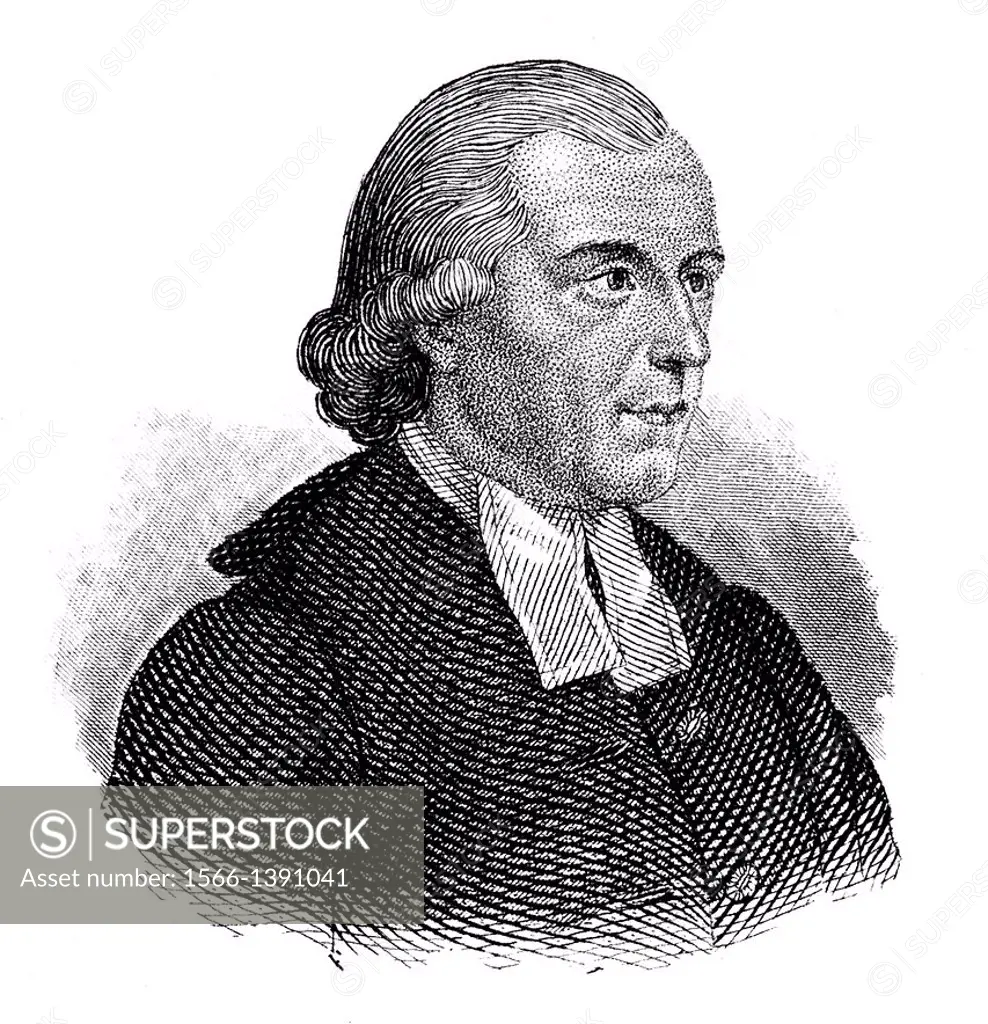 Franz Volkmar Reinhard, 1753 - 1812, a German Protestant theologian,.