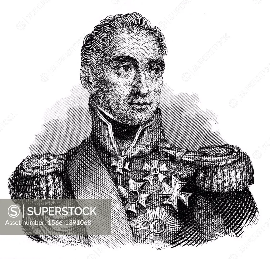 Auguste Frédéric Louis Viesse de Marmont, 1st Duke of Ragusa, 1774 - 1852, a French General, nobleman and Marshal of France,.