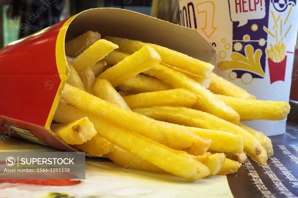 Portion of chip at a fast food retailer, MacDonald, .