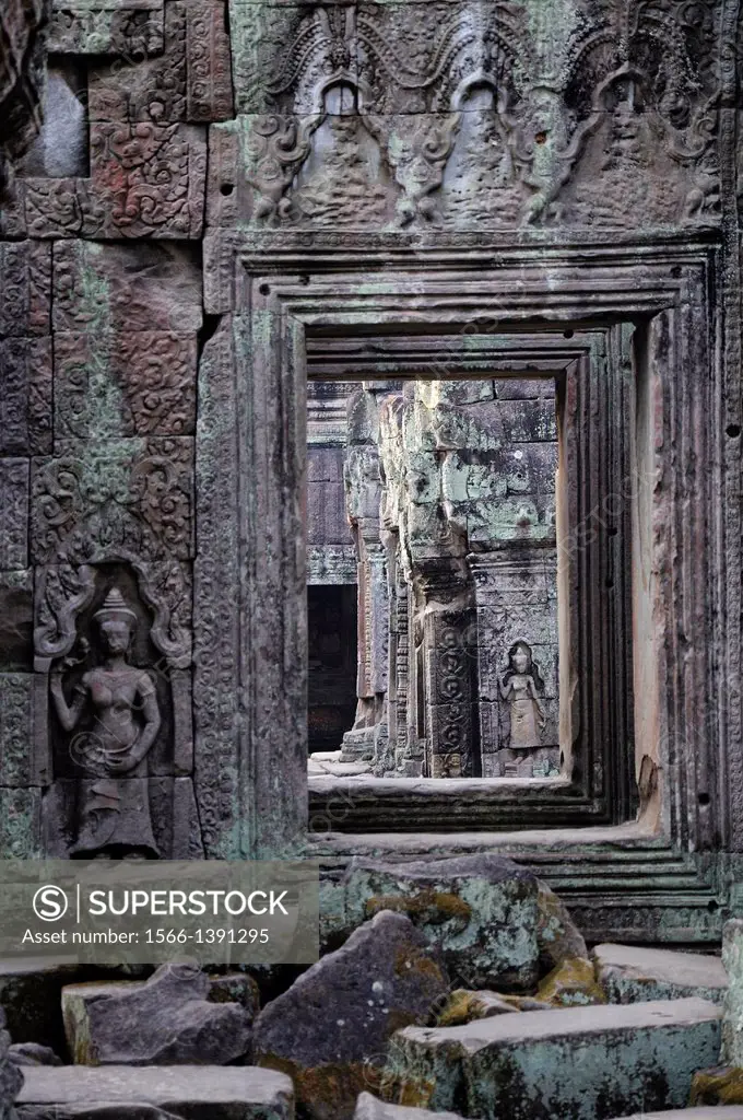 Preah Khan temple. Cambodia, Siem Reap, Angkor.