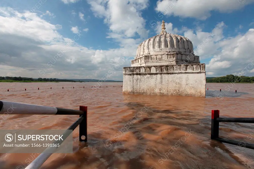 River Narmada mandir, Mandala, Madhya Pradesh, India.