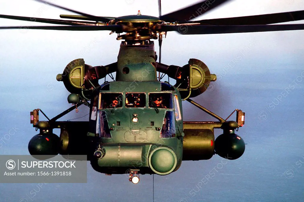 FILE PHOTO -- The MH-53J Pave Low III heavy-lift helicopter is the largest, most powerful and technologically advanced helicopter in the Air Force inv...
