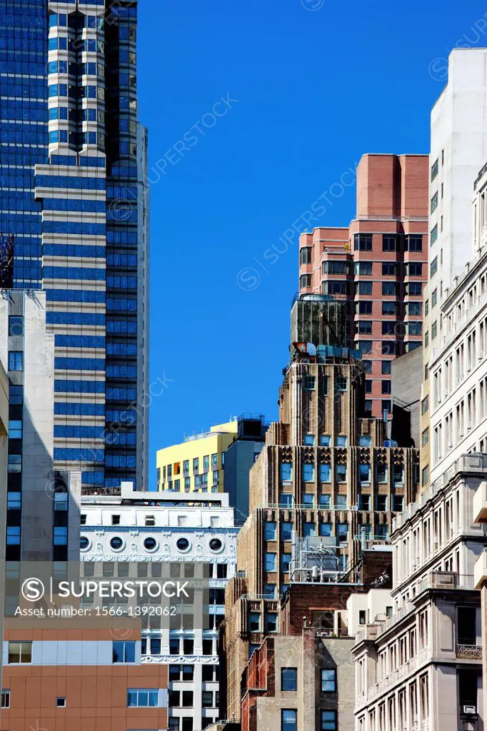Lower Manhattan buildings, New York City, USA.