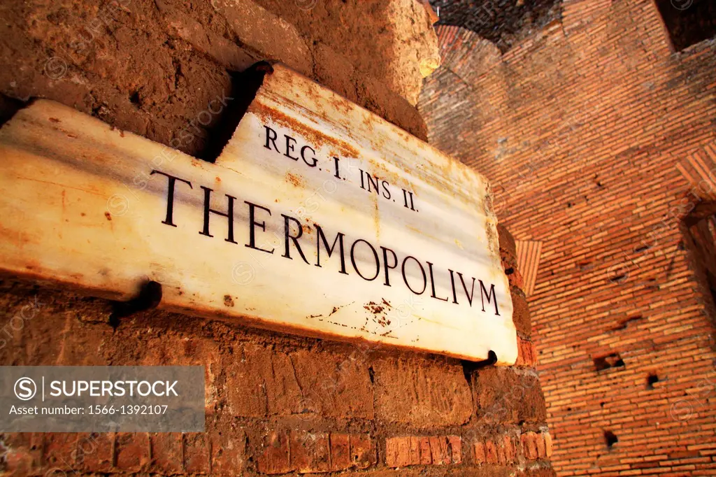 Thermopolium, Tavern, Ostia Antica, near Rome, Lazio, Italy