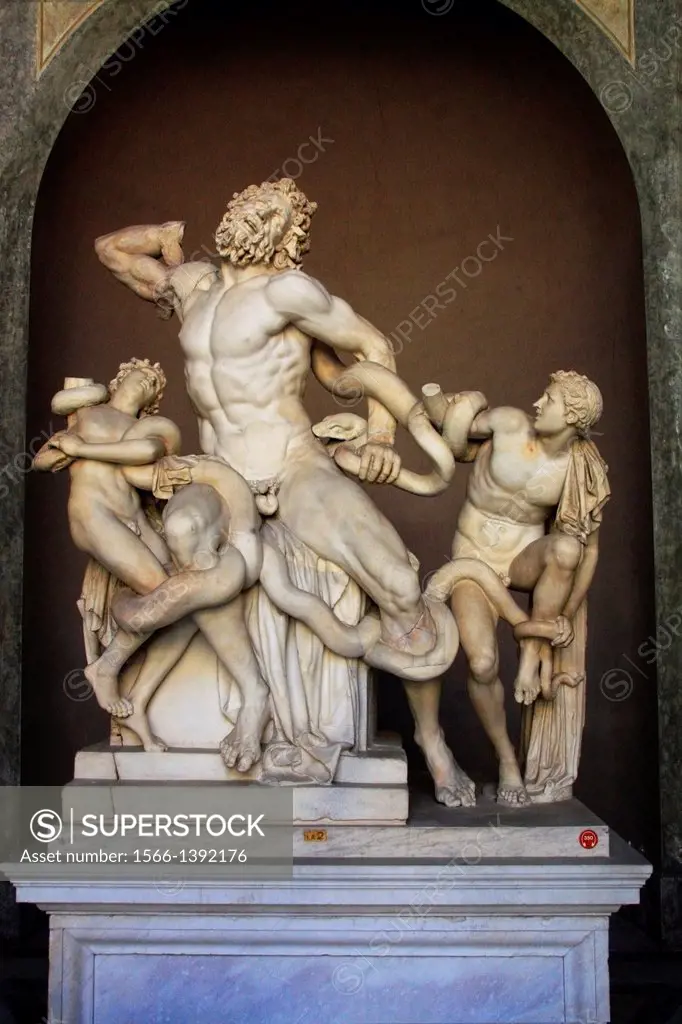 The Laocoon group, Vatican Museum, Rome, Italy.