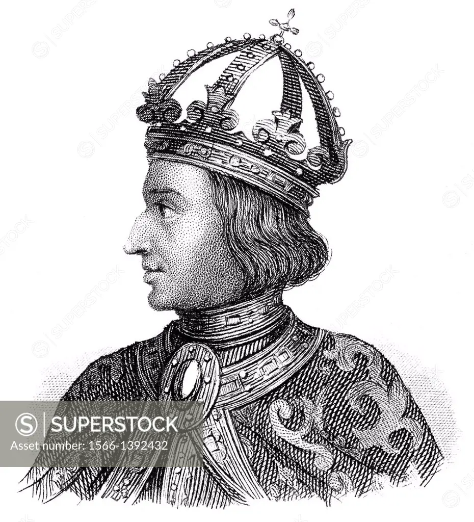 Portrait of Albert I of Habsburg, 1255 - 1308, King of the Romans and Duke of Austria.