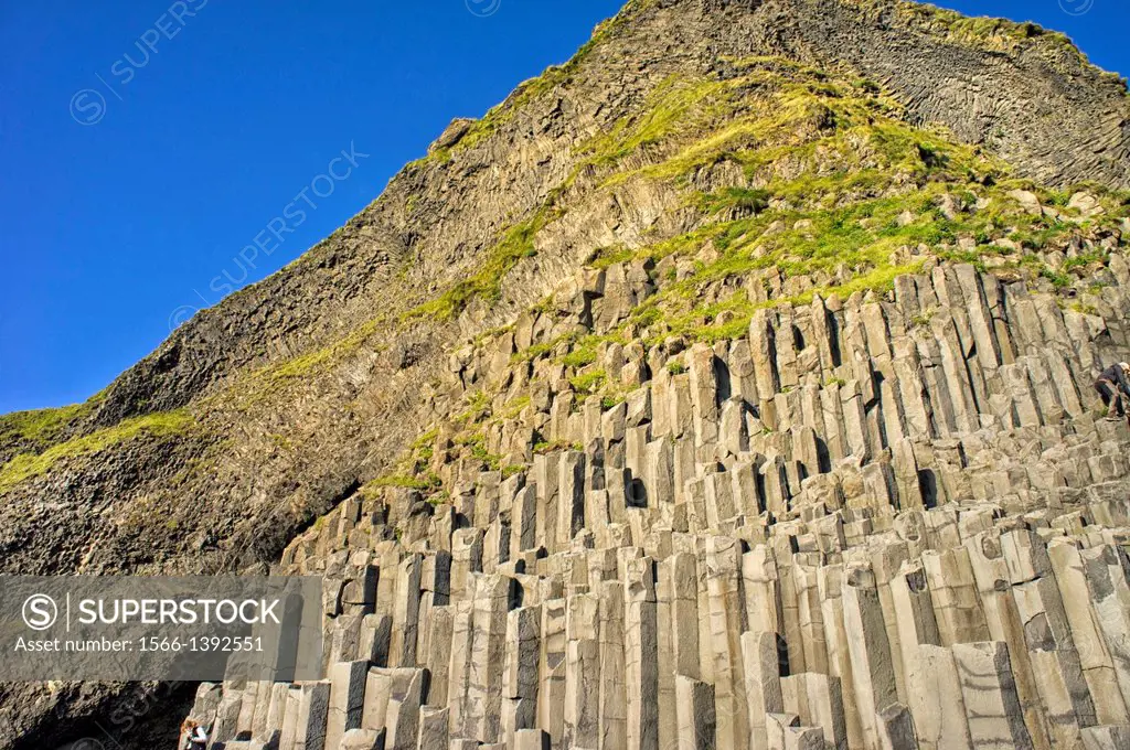 Basalt columns at Dyrholaey, Reynisdrangar, Vik i Myrdal, Iceland