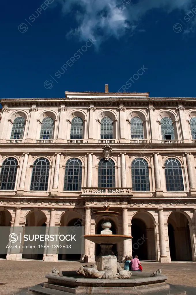 Palazzo Barberini facade, Rome, Italy.