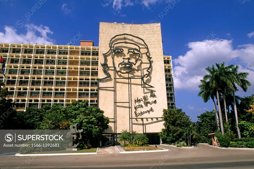 Revolution Square Ernesto ""Che"" Guevara Mural Havana Cuba.