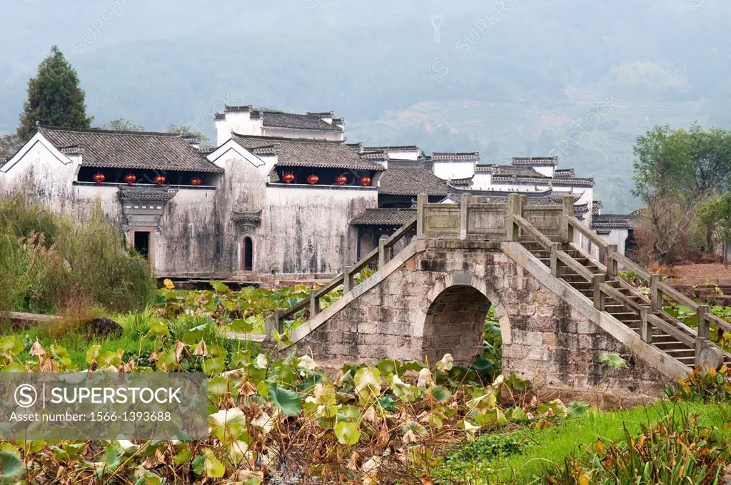 Outside the heritage village of Chengkan in Huizhou region, Anhui province, China.