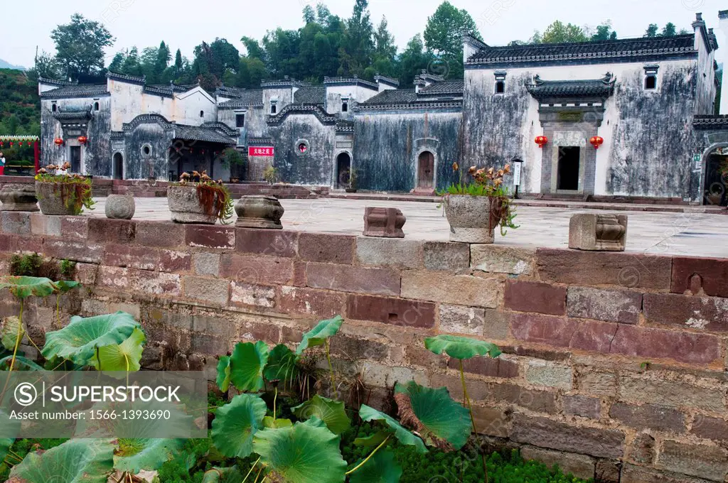 Entrance to the historic Chengkan village in Huizhou region of Anhui province, China.