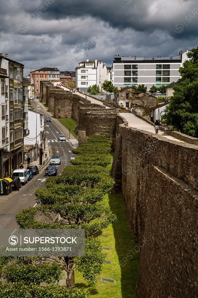 Roman Wall, Lugo, Galicia, Spain