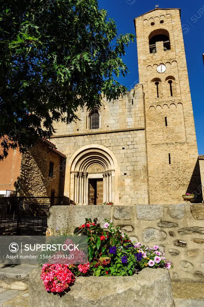 Church of Santa Maria de Cornellà de Conflent, Catalan romanesque, 11th Century, Corneilla-de-Conflent, Pyrénées-Orientales, France