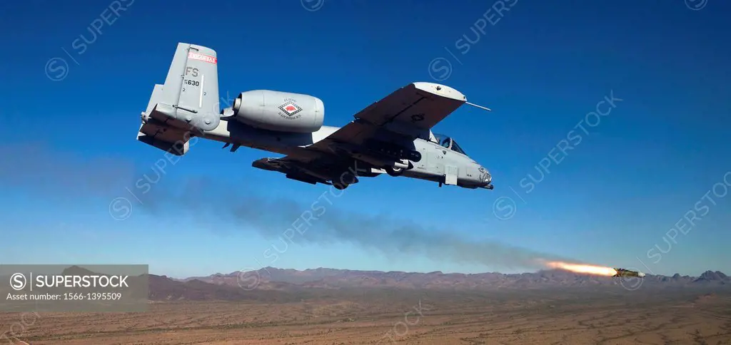 An A-10C Thunderbolt II conducts close-air support training near Davis-Monthan Air Force Base, Ariz. The A-10C is with the 188th Fighter Wing, Arkansa...