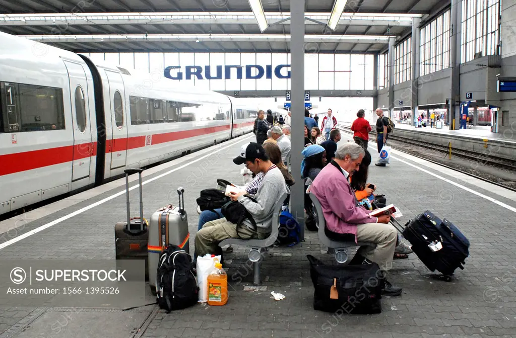Waiting People at Munich Main Station