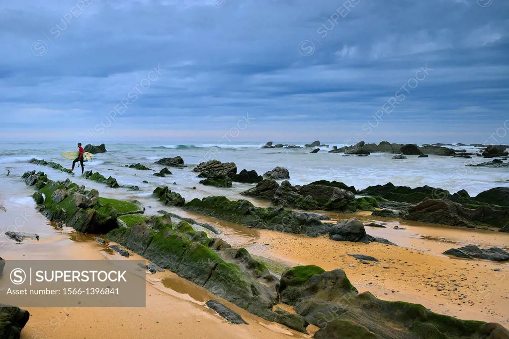 Barrica beach, Biscay, Basque Country, Spain, Europe.