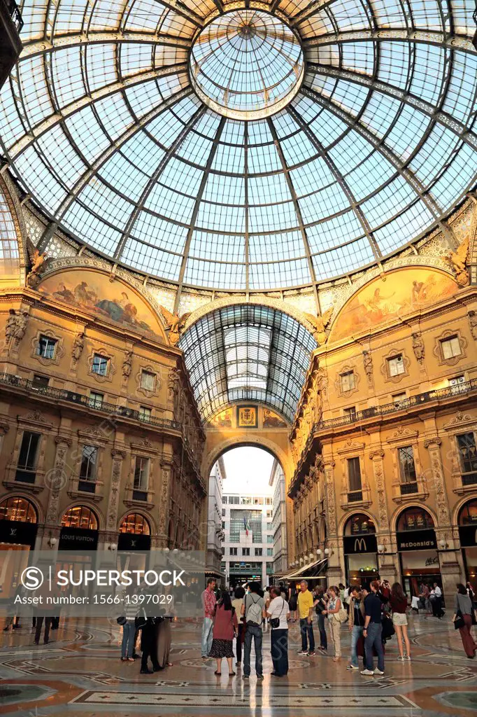 Galleria Vittorio Emanuele is a historic shopping arcade in Milan Italy.