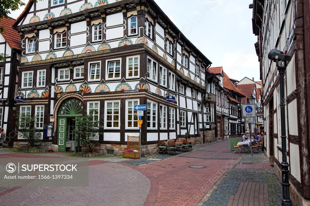 Historic center, Hameln, Lower Saxony, Germany, Europe