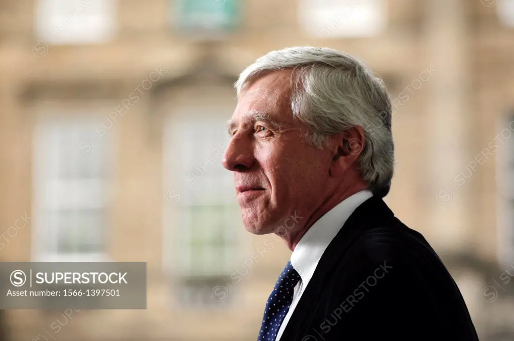 John Whitaker ""Jack"" Straw, British Labour Party politician and former Home and Foreign Secretary, attending the Edinburgh International Book Festiv...