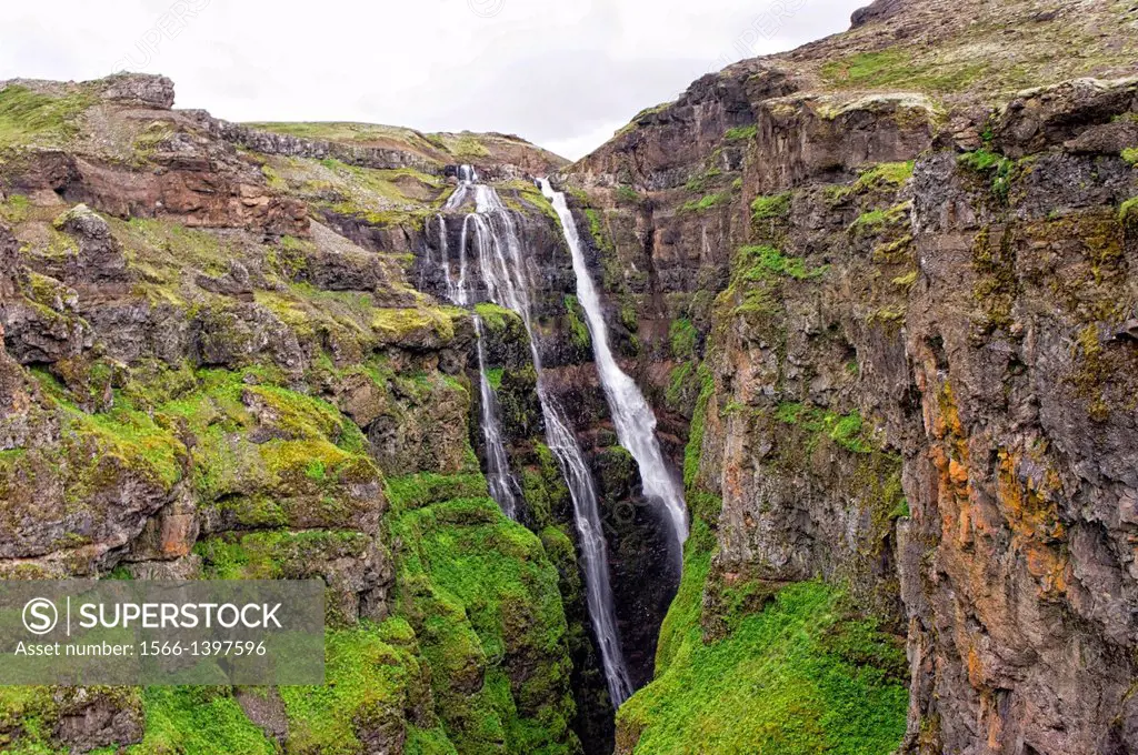 Glymur waterfalls, Iceland.