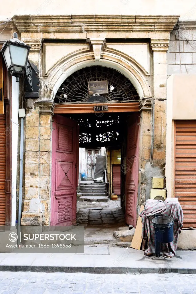 An old gate in the Islamic Cairo - Lower Egypt.