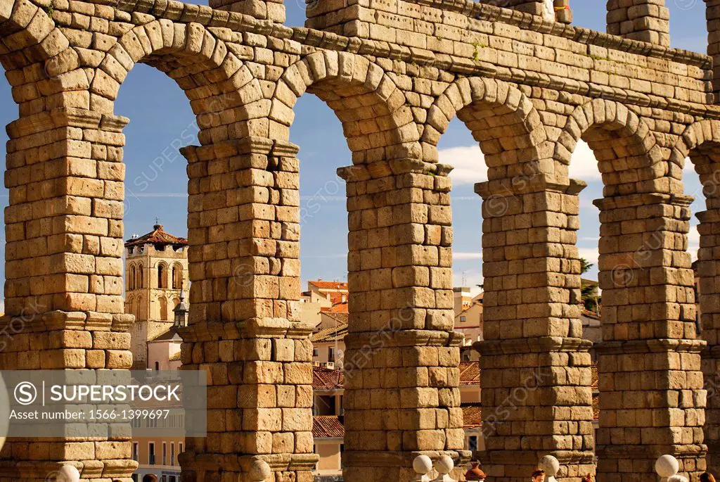 Aqueduct of Segovia, Spain.