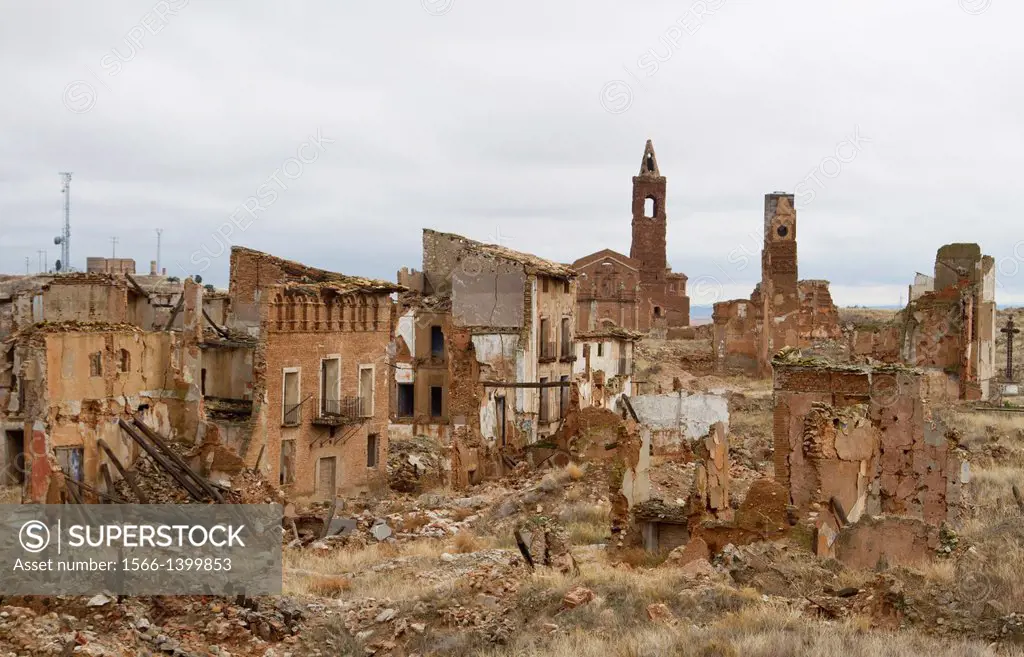 Debris in Belchite Teruel - Spain