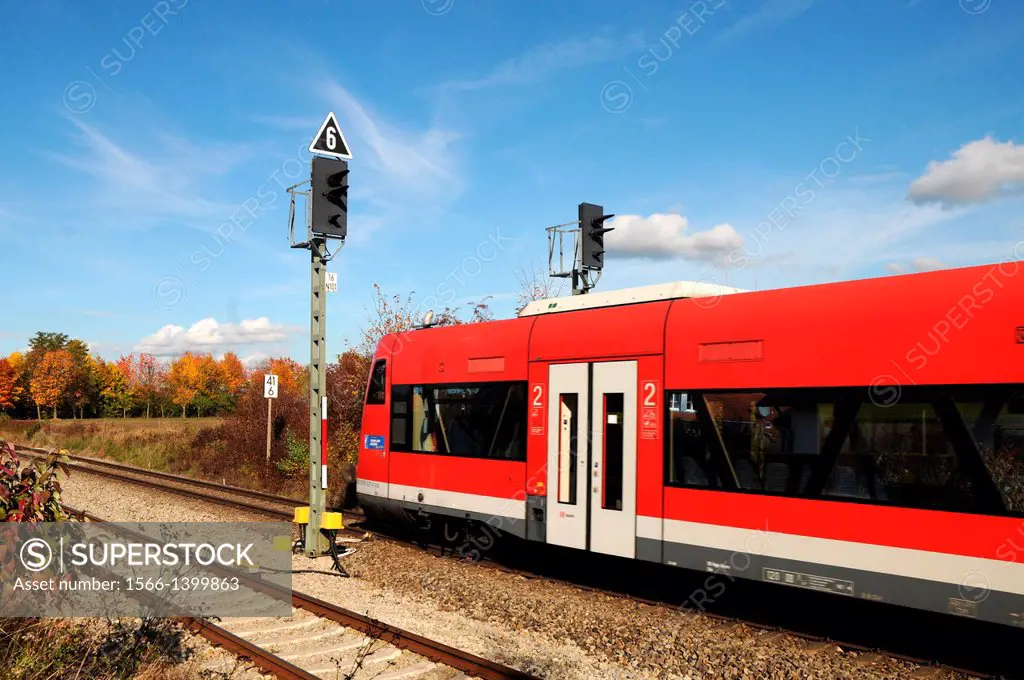 Commuter train of Deutsche Bahn AG