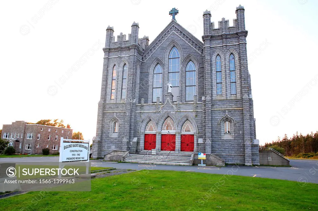 ÉGLISE SAINT BERNARD CHURCH in Nova Scotia, Canada. This church, built over a span of 32 years (1910-1942) is a testament to the determination and coo...