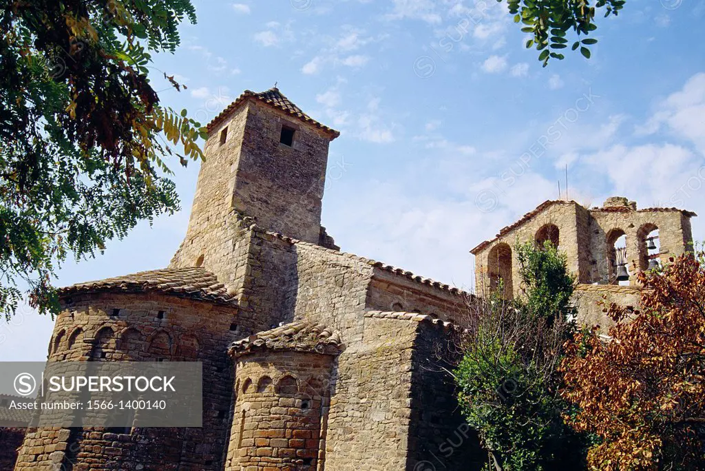 Romanesque church. Ullastret, Gerona province, Catalonia, Spain.
