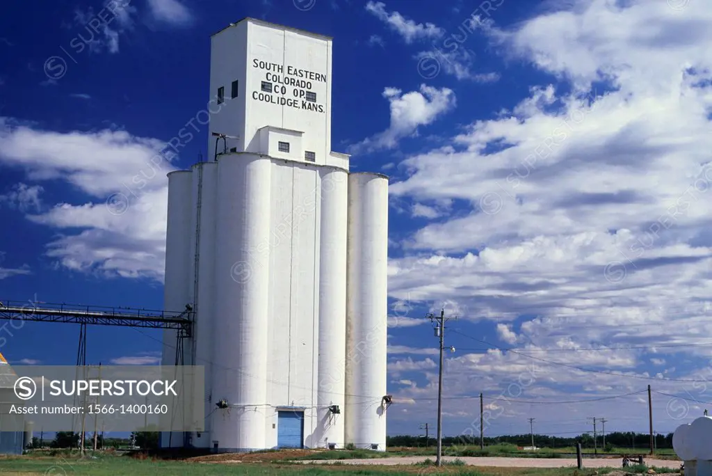 Grain elevator, Coolidge, Kansas.