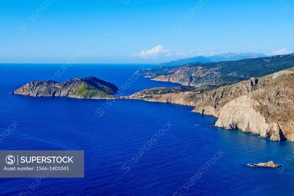 Greece, Ionian island, Cephalonia, Noth coast.