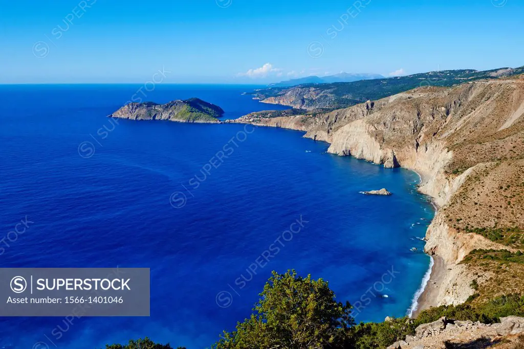 Greece, Ionian island, Cephalonia, Noth coast.