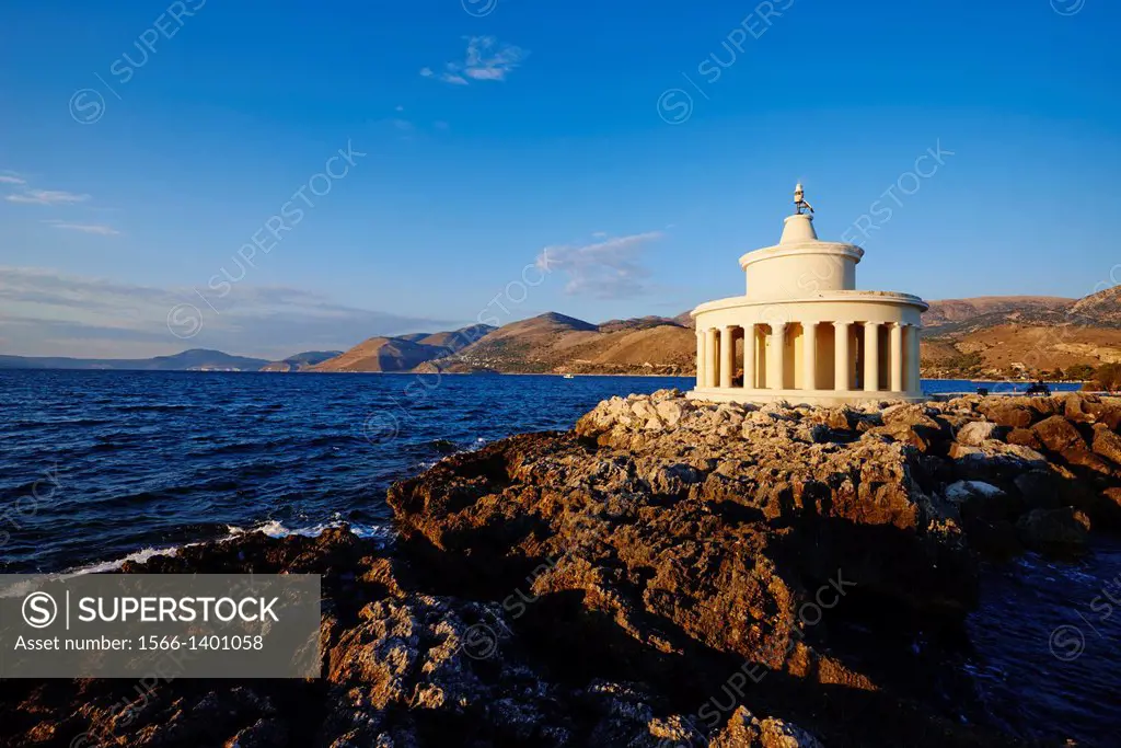 Greece, Ionian island, Cephalonia, Argostoli, St. Theodoron Lighhouse.