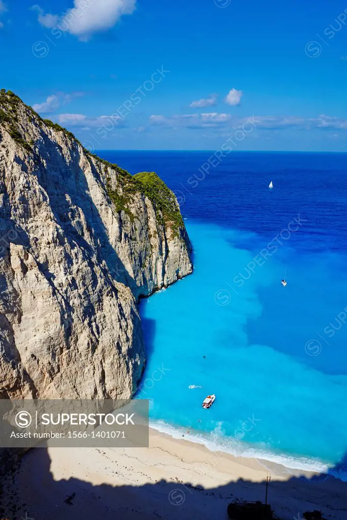 Greece, Ionian island, Zante island, Shipwreck beach.