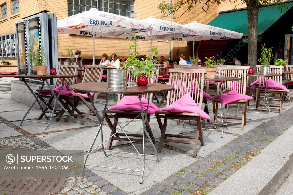 Kulturbrauerei - Culture Brewery - Cafe and Bar, Prenzlauer Berg Neighbourhood; Berlin; Germany.