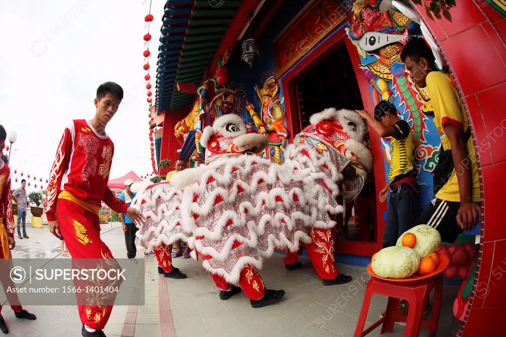 Chinese New Year Festival Capgomeh celebration, kuching, sarawak, malaysia, borneo.
