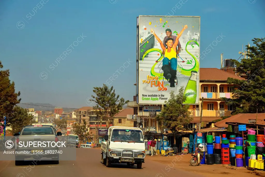traffic in Entebbe, Uganda