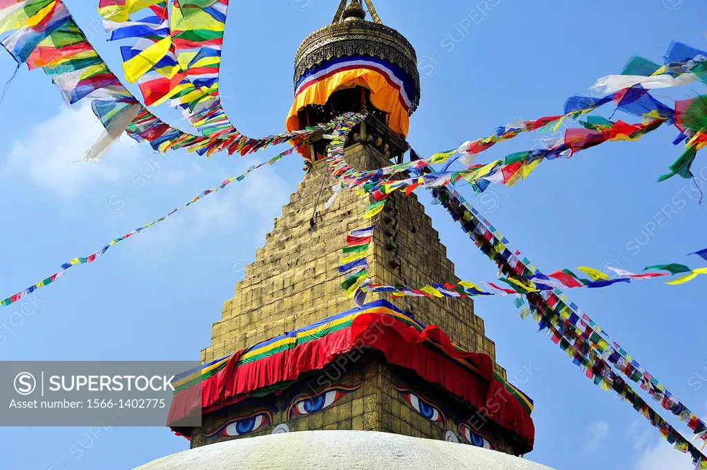 Buddhist stupa of Boudhanath, Kathmandu, Nepal
