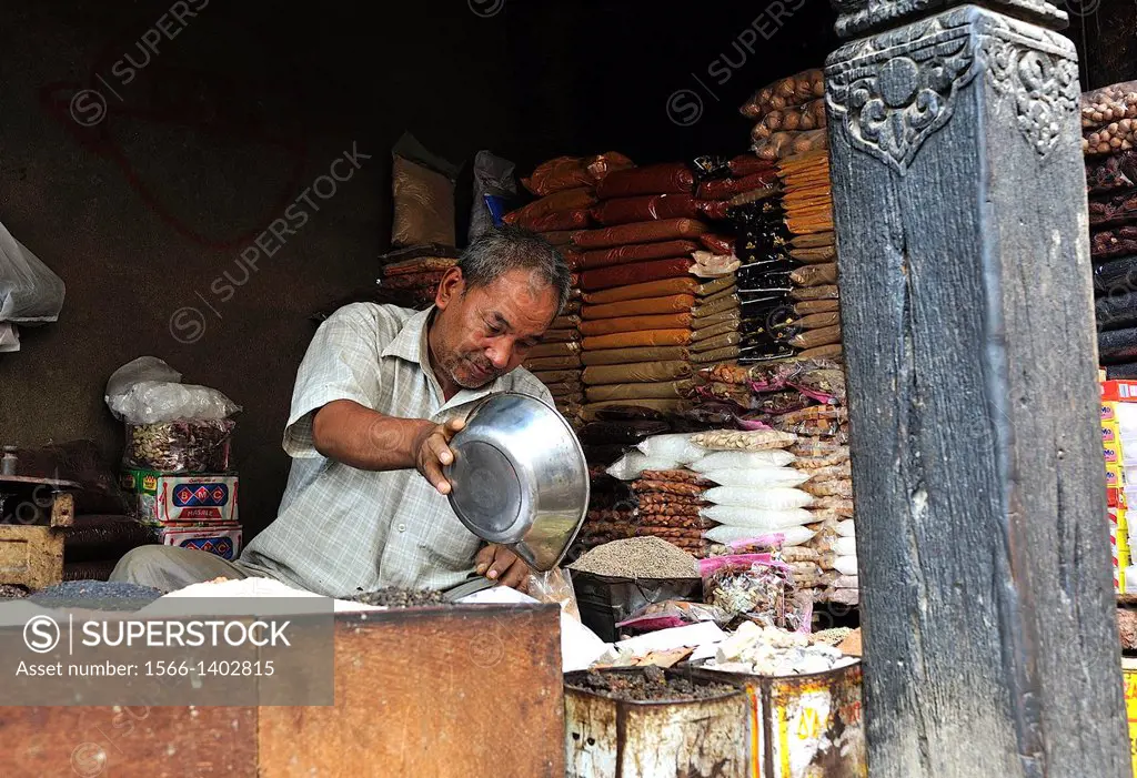Spices seller, Kathmandu, Nepal