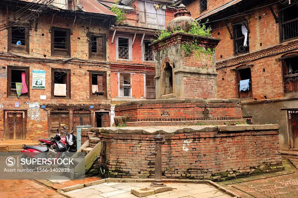 Little Hindu temple on a square, Bhaktapur, Nepal