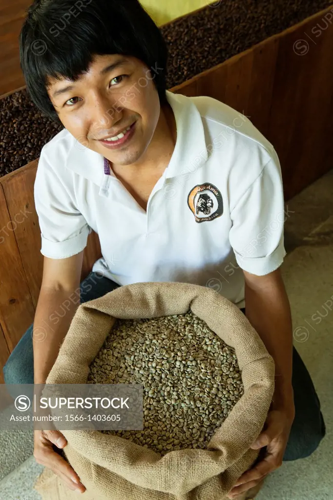 Lee Anu Chuepa is a young coffee entrepeneur speciaizling in fair-trade, organic coffee grown by his neighbors family and friends in Chiang Rai Provin...