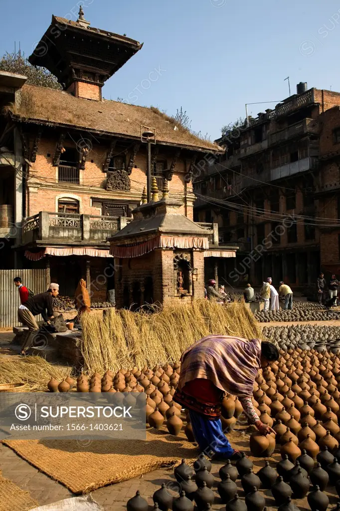 Potters Square in Bhaktapur is the centre for pottery and ceramics in the Kathmandu Valley. This area of Bhaktapur has been producing pottery since th...