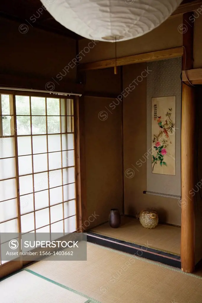 Tokonoma is a Japanese term referring to a built-in recessed space in a tatami room, in which items for artistic appreciation are displayed. In Englis...