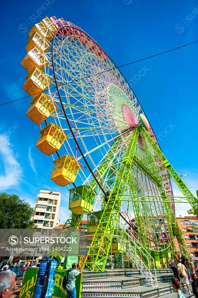 Ferris wheel, Fair, Albacete, Spain.