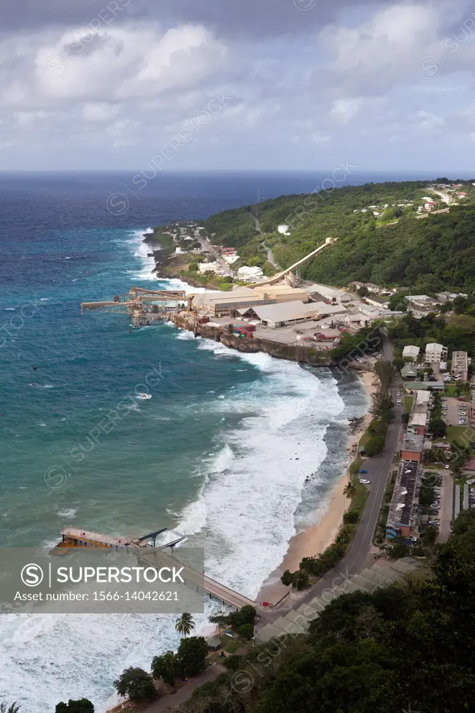 Over View of Flying Fish Cove, Christmas Island, Australia