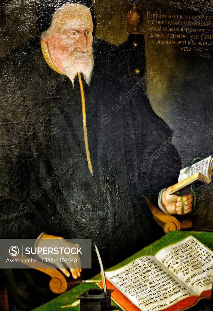 National Museum of Iceland , Portrait of bishop Guðbrandur Þorláksson from Holar Cathedral painted in 1618, one of the first Icelanders of whom portra...