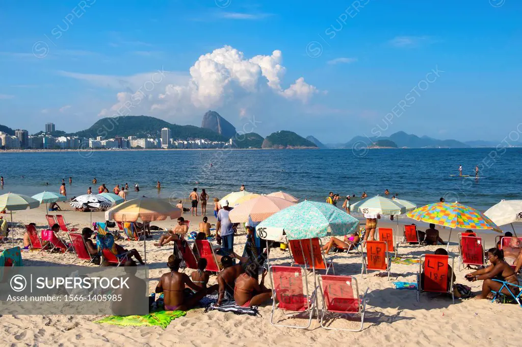 Copacabana beach, Rio de Janeiro, Brazil.