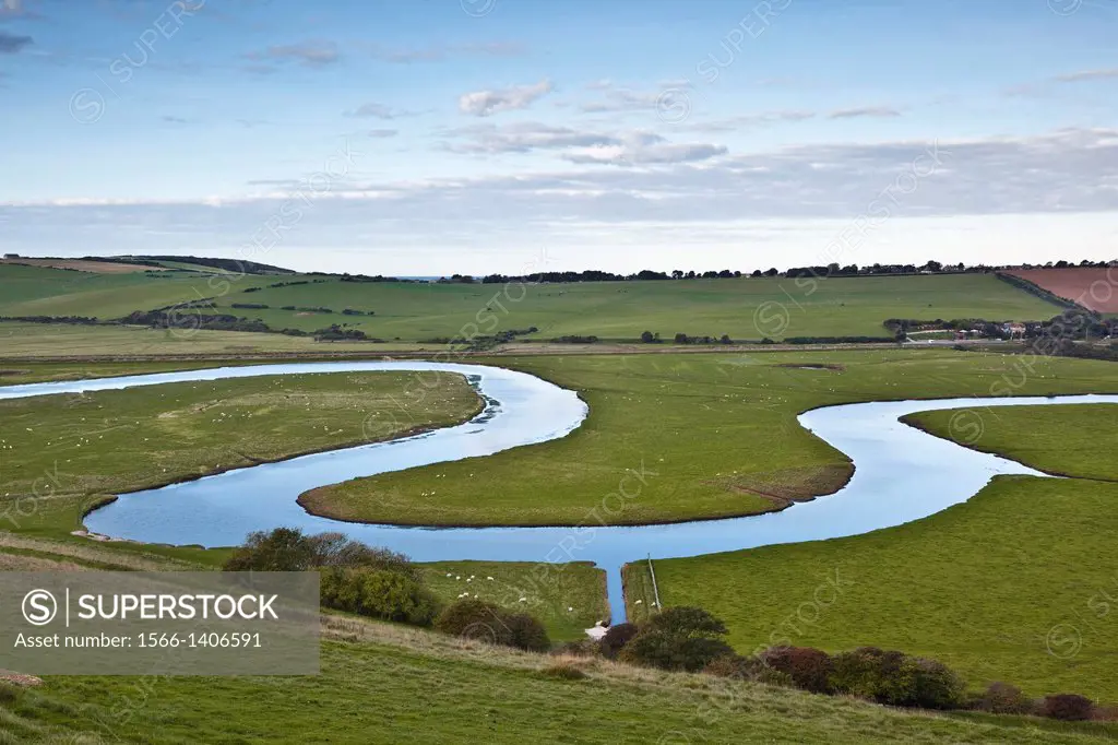 The river Curckmere in the South Downs, England.